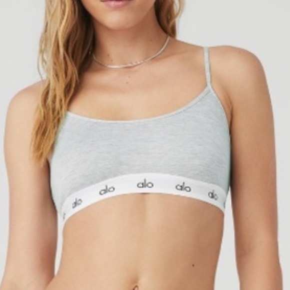 ALO Yoga Women's Light Gray Bra - Picture 2 of 3